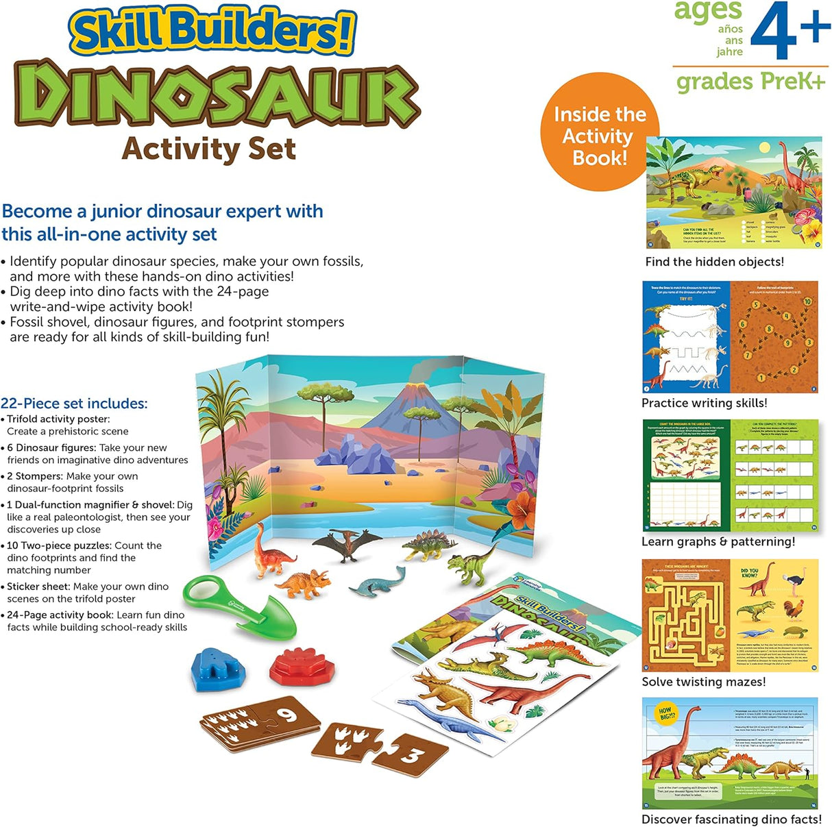 Learning Resources Dinosaur Activity Set - Little Whispers