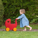 Moover Doll’s Pram - Red Or Natural - Little Whispers