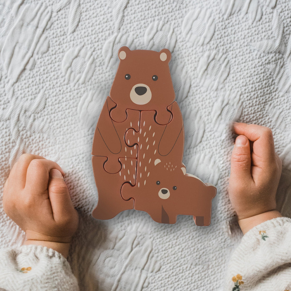 Orange Tree Wooden Bear Puzzle - Little Whispers