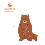 Orange Tree Wooden Bear Puzzle - Little Whispers