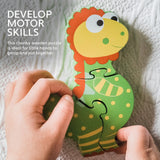 Orange Tree Wooden Dinosaur Puzzle - Little Whispers