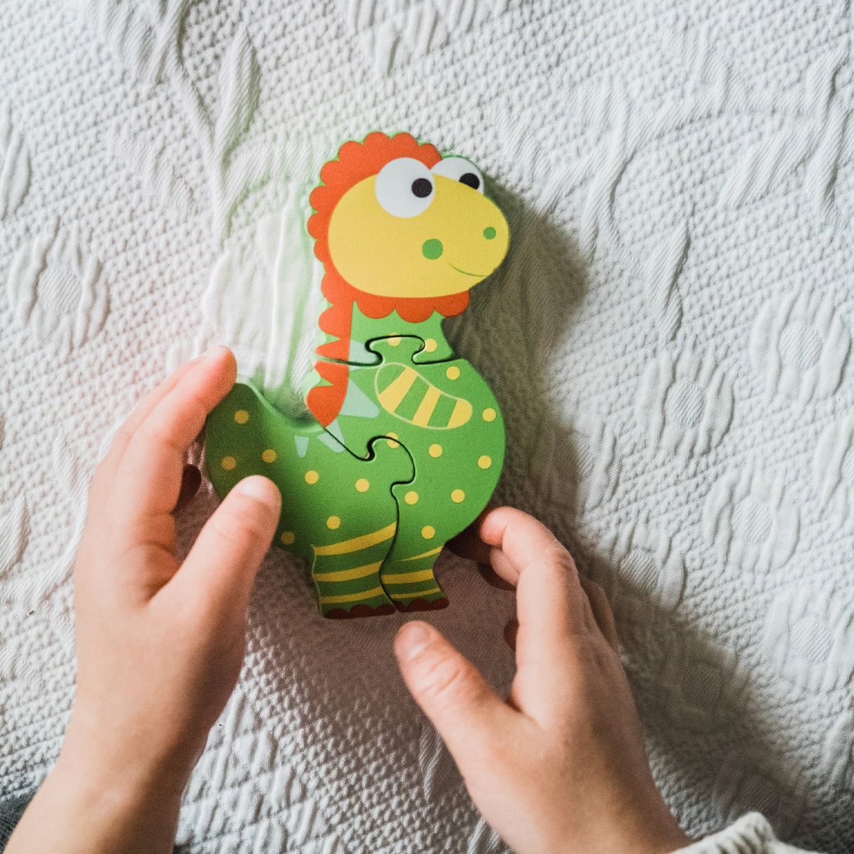 Orange Tree Wooden Dinosaur Puzzle - Little Whispers