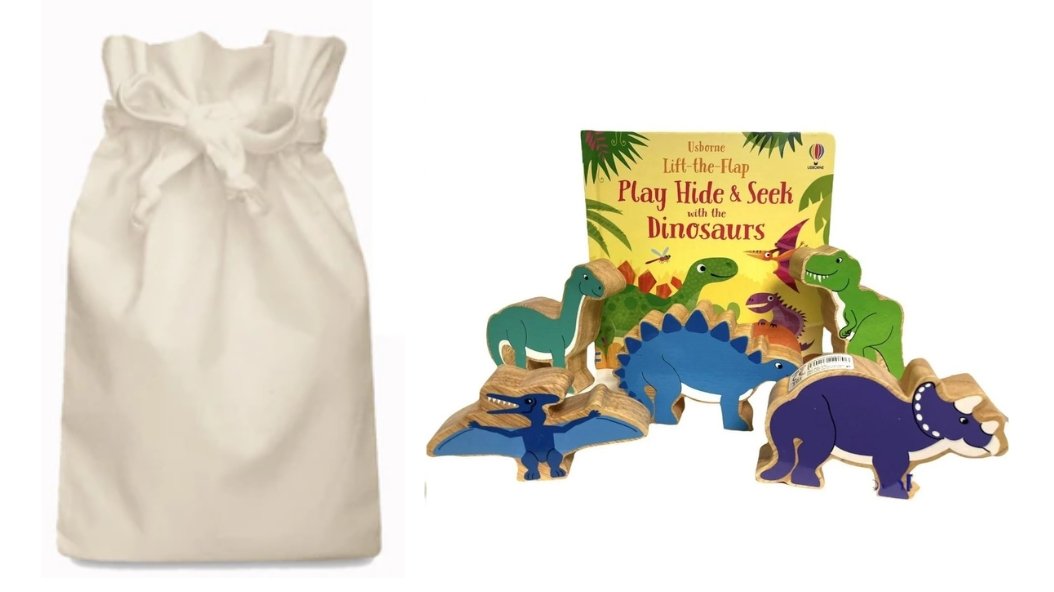 Play Hide & Seek with the Dinosaurs Story Sack - Little Whispers