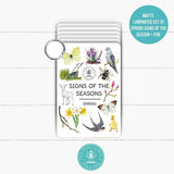 PLR Flash Cards, Spring Signs - Explorer - Little Whispers