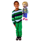 Puppet company People Puppet Buddies: Medium Boy (Blue/Yellow Top) - Little Whispers