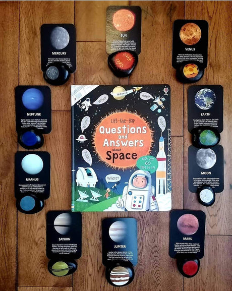 Questions and Answers about Space Board Book - Little Whispers