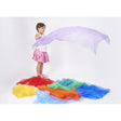 Rainbow Organza Play Silks - Little Whispers