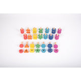 Rainbow Wooden Nuts & Bolts - Pk21 - Little Whispers