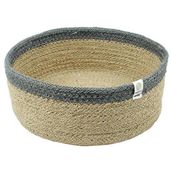 Respiin Jute Basket Medium Natural/Grey - Little Whispers