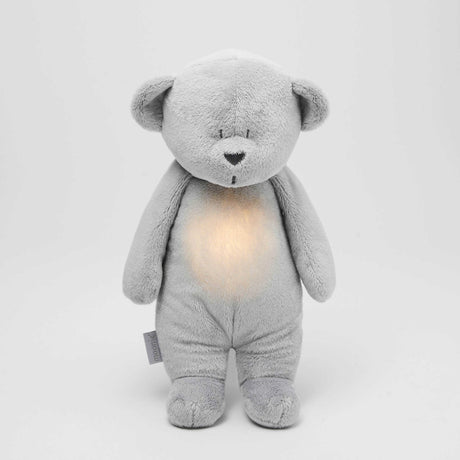 Silver Moonie Humming Bear with Lamp - Little Whispers