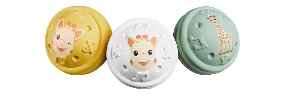 Sophie la Girafe 3 Sensory Musical Balls - Little Whispers