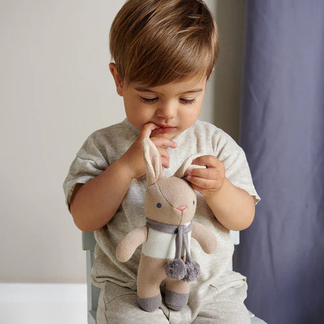 Tenderleaf Toys Baby Threads Taupe Bunny Baby Gift Set - Little Whispers