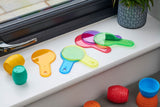 TickiT Translucent Colour Paddles (PK6) 73109 - Little Whispers