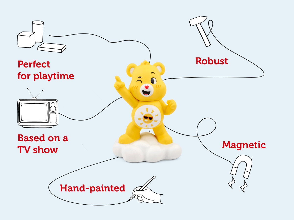 Tonies Audio Character - Care Bears Funshine Bear Tonie (PRE-ORDER - Arrive Approx 23rd) - Little Whispers