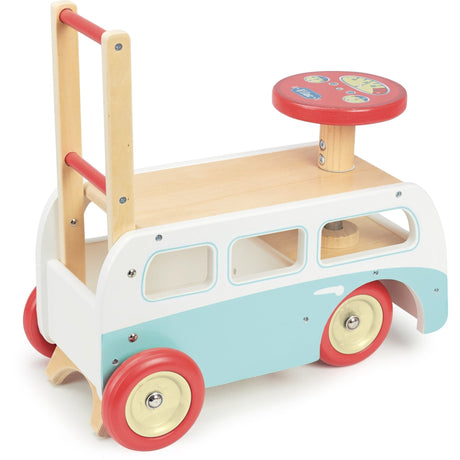 Vilac 2 In 1 Retro Wooden Camper Van Walker - Little Whispers