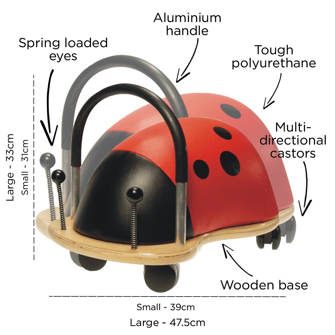 Wheelybug Ladybug Ride On - Little Whispers