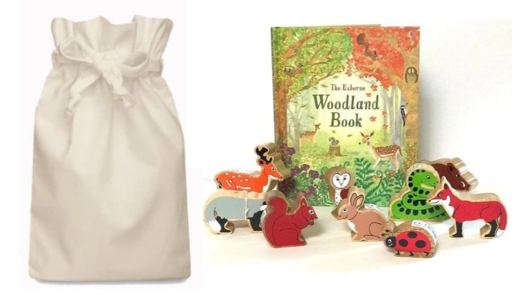 Woodland Story Sack with 9 Lanka Kade Animals - Little Whispers