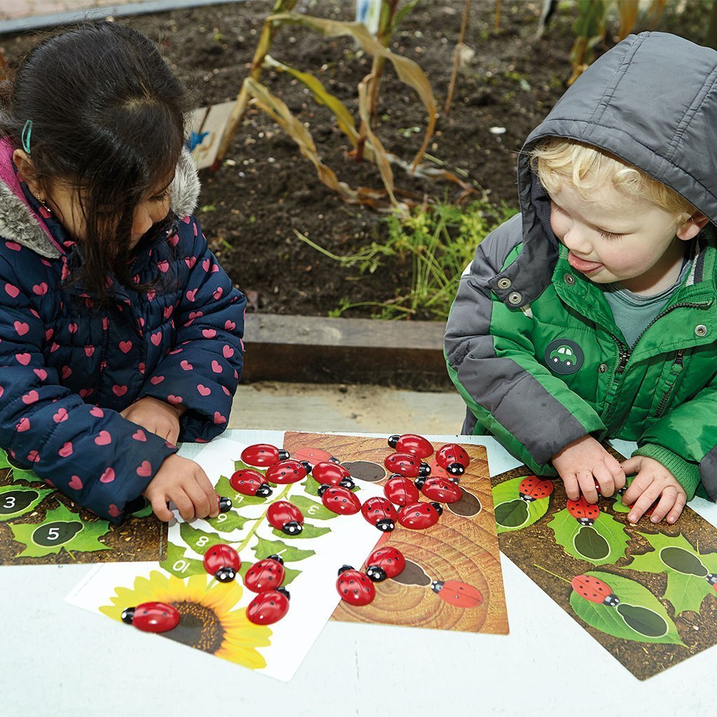 Yellow Door Ladybugs Counting Cards - Little Whispers