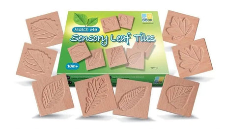 Yellow Door Sensory Leaf Tiles (12) - Little Whispers