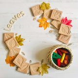 Yellow Door Sensory Leaf Tiles - Little Whispers